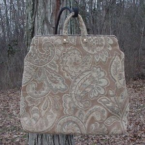 Vintage Rose: The tapestry purse and the carpet bag