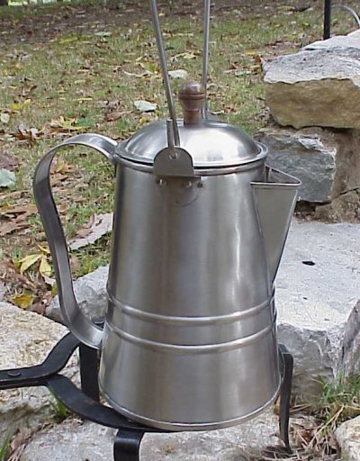 5 Cup Vintage Tin Coffee Percolator Metal Camping Coffeepot